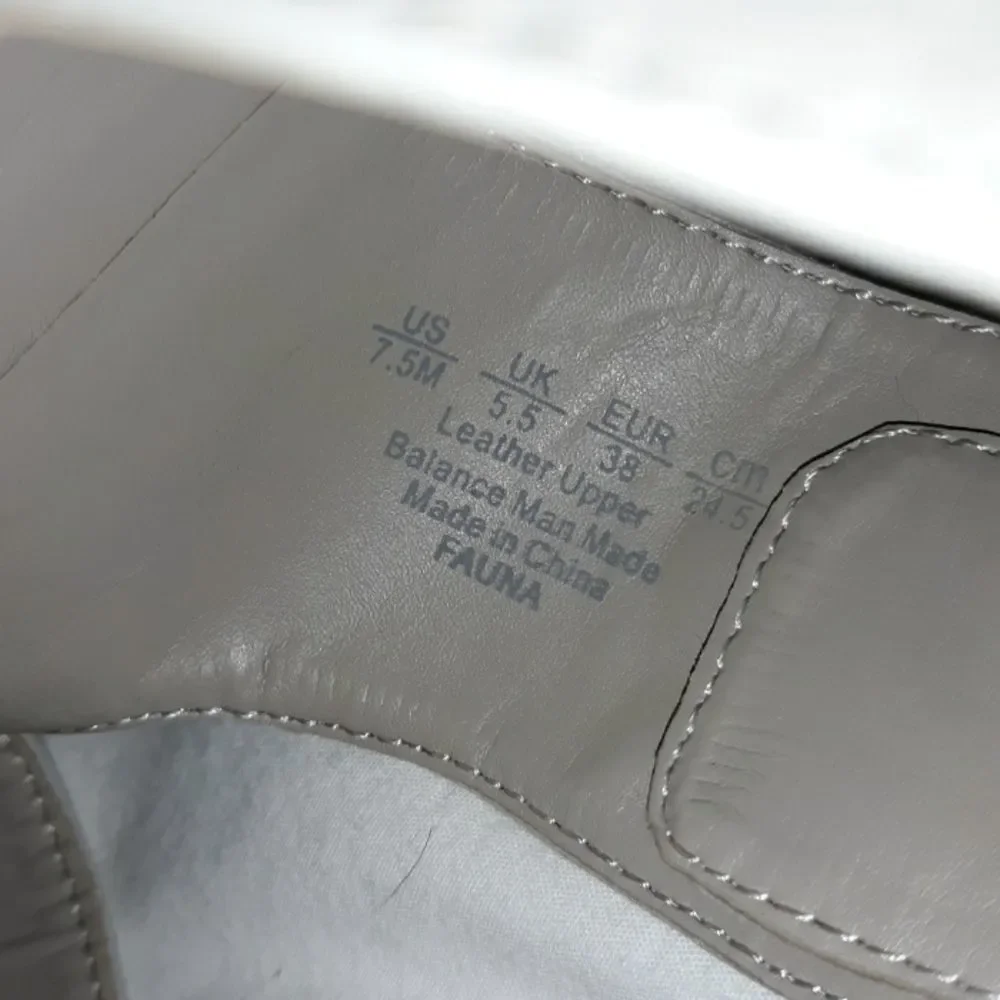 NWOT Franco Sarto‎ Fauna Grey Leather Wedge 7.5